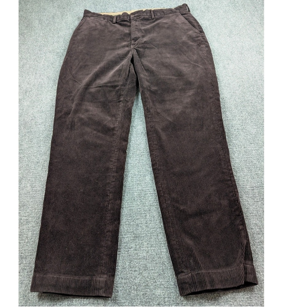 Polo Ralph Lauren Vintage Corduroy Pants 38x32 Brown Cotton Wide Wale Straight